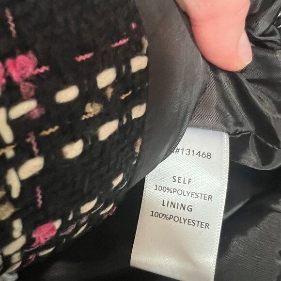 FATE Tweed Bomber Jacket/Coast - VICI - Black & Multicolor - Picture 6 of 10